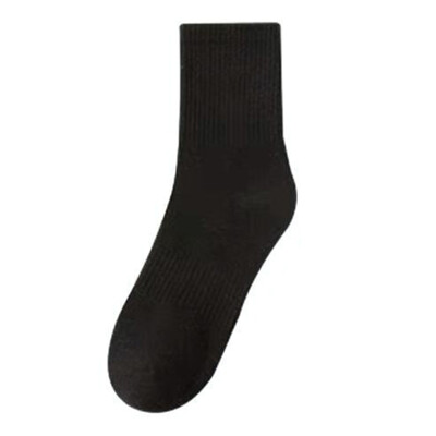 1/6 párov bavlnených ponožiek pre mužov, obchodné, dlhé ponožky, ležérne, jednofarebné, jarné, letné, čierne, biele, unisex, pohodlné