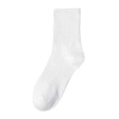 1/6 párov bavlnených ponožiek pre mužov, obchodné, dlhé ponožky, ležérne, jednofarebné, jarné, letné, čierne, biele, unisex, pohodlné