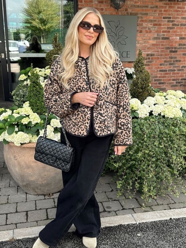 Dámska bavlnená bunda s leopardím vzorom a zvieracou potlačou, voľná, ležérna, tenká bavlnená prešívaná bunda, teplá, bavlnená, na dochádzanie