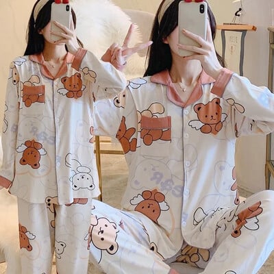 Tiszta pamut kismama hálóruha szett bő szabású, légáteresztő nyári etetőruhák új anyáknak, terhes nőknek