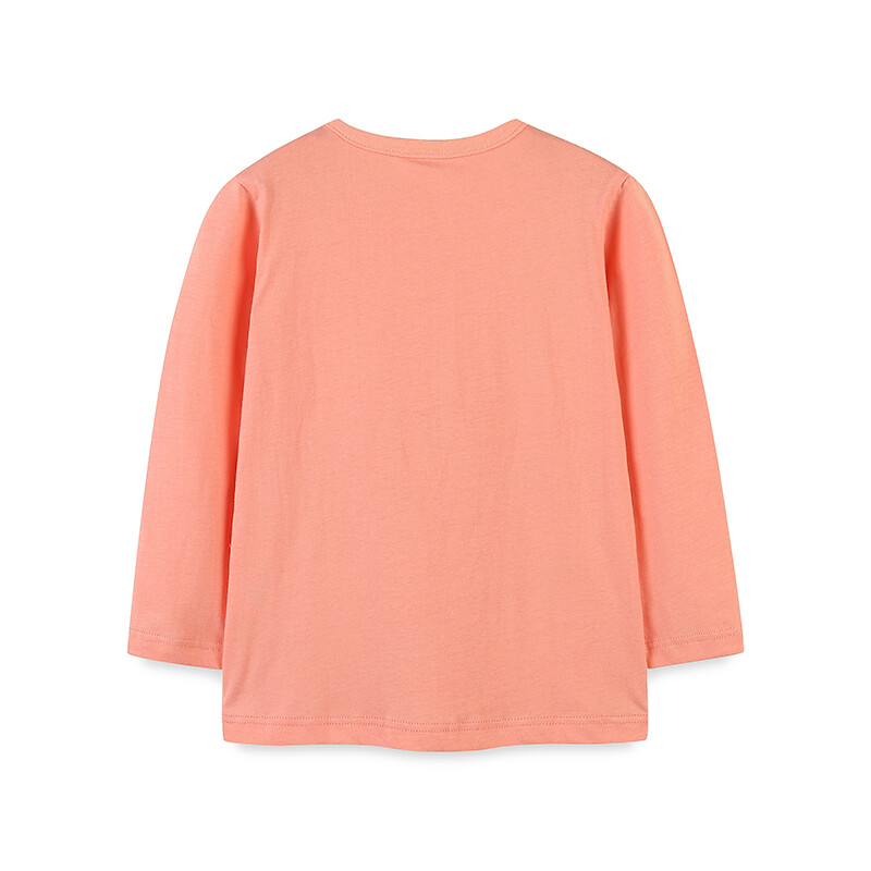 Vienos dalies rudens mergaičių marškinėliai ilgomis rankovėmis, mielo stiliaus megzti medvilniniai piešiniai marškinėliai su apvaliu kaklu, 2–7 m.