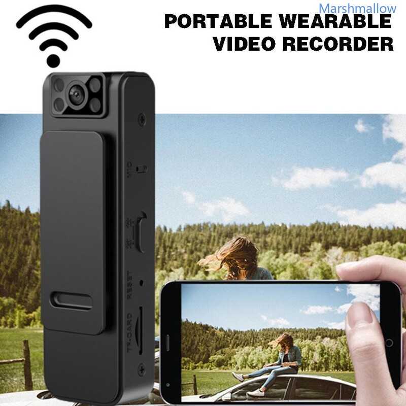 Jauna mini Wifi kamera, maza videokamera, pārnēsājama mikro kabatas nakts redzamības kamera, kas ieraksta ķermeņa kameru magnētiskā kamera 400 mAh