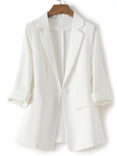 Blazer de vară coreeană pentru femei, nou solid, subțire, cu un singur buton, jachetă pentru damă, roz Blazer pentru femei, îmbrăcăminte exterioară Casaco Feminino S-4XL