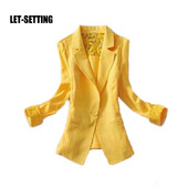 naujas Korėjos moterų trijų ketvirčių rankovių profesionalus temperamentas Ploni saldainių spalvos nėriniai plius dydžio oficialus kostiumas festivalio švarkas