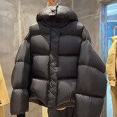 AOSSVIAO 90% puf de rață alb jachete pentru femei 2024, noua jachetă puf pentru femei, cu guler în picioare, parka lejer cu glugă