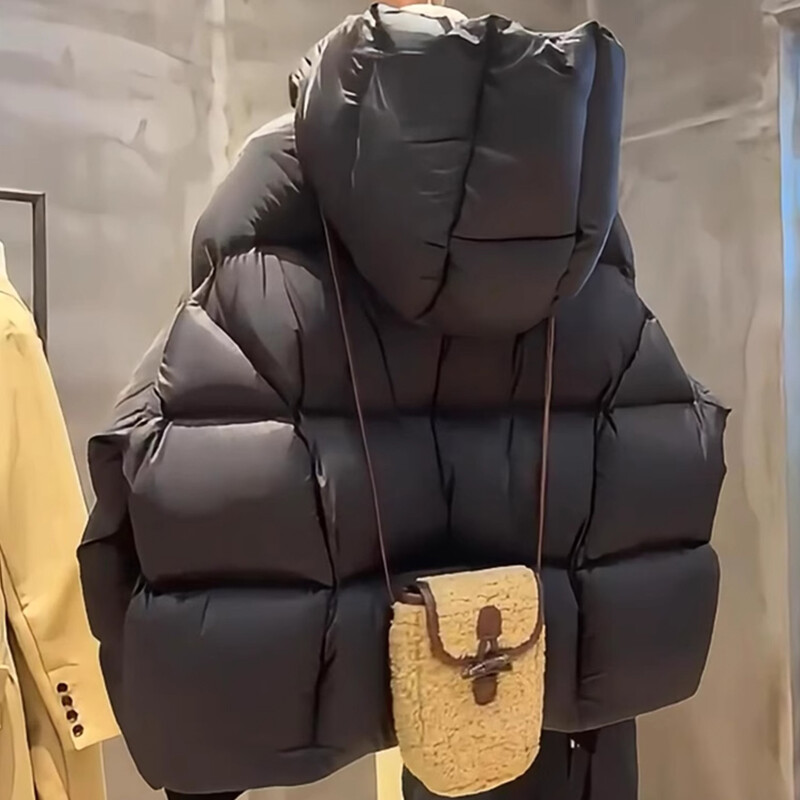 AOSSVIAO 90% puf de rață alb jachete pentru femei 2024, noua jachetă puf pentru femei, cu guler în picioare, parka lejer cu glugă