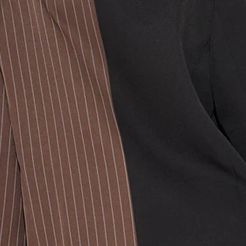 Modigirl Ženski sako Jakne Dugi rukavi Patchwork pruge Kontrast boja Elegantni kaput Ženska odjeća Gornja odjeća za žene