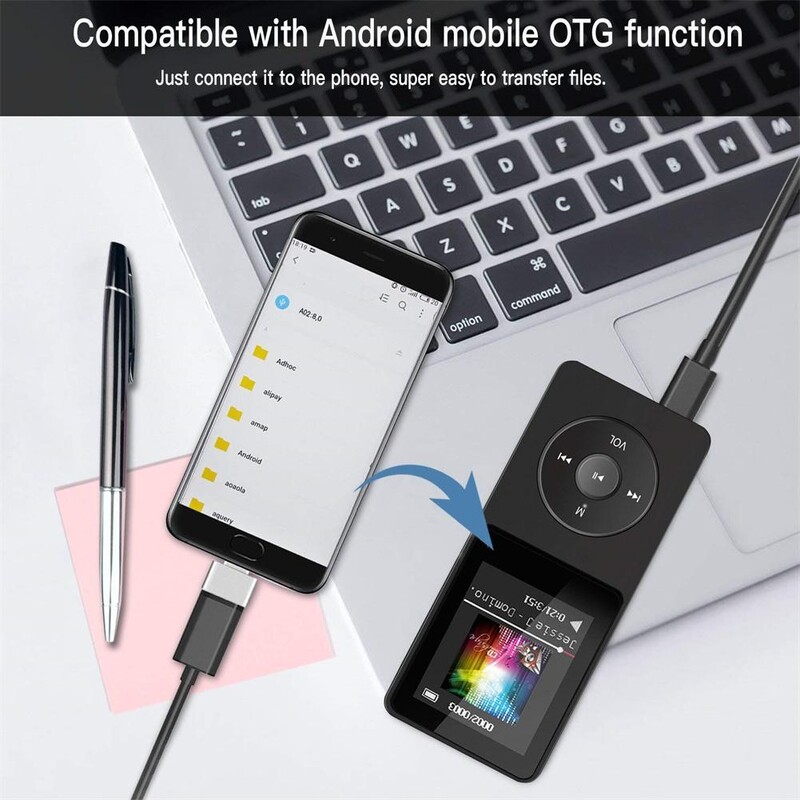 Player de muzică Mp3 compatibil Bluetooth Radio FM portabil fără pierderi Radio extern ultra-subțire pentru elevi Walkman Player Mp3 Recorder