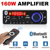 Bluetooth 5.0 MP3 декодерна платка 2*75W 80W усилвател Аудио плейър 12V Направи си сам MP3 плейър Автомобилен FM радио модул TF USB микрофон Запис на разговор