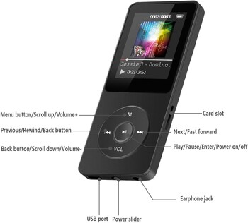 Bluetooth MP3 Music Player μη καταστροφικό φορητό Walkman mp4FM κάρτα ραδιοφώνου Εξωτερική εξαιρετικά λεπτή εγγραφή p3 για φοιτητές