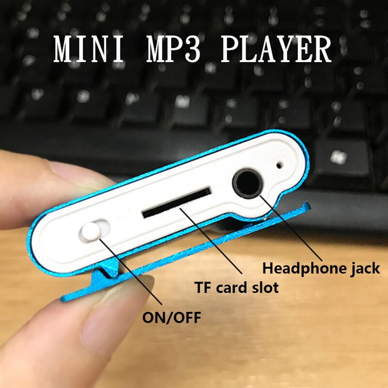 Mini MP3 atskaņotājs Portatīvie mūzikas 3 5 mm interfeisa atskaņotāji