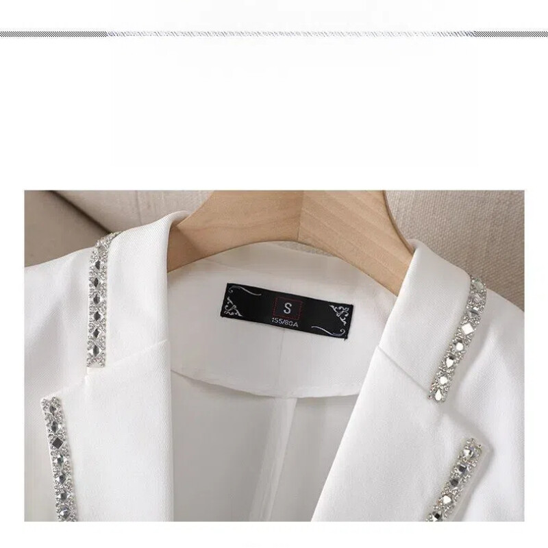 Vienspalvis švarkelis su mygtukais ilgomis rankovėmis Moteriški drabužiai Megztiniai Paltai Laisvalaikiai oficialūs marškiniai Pavasario rudeniniai viršutiniai apykaklė