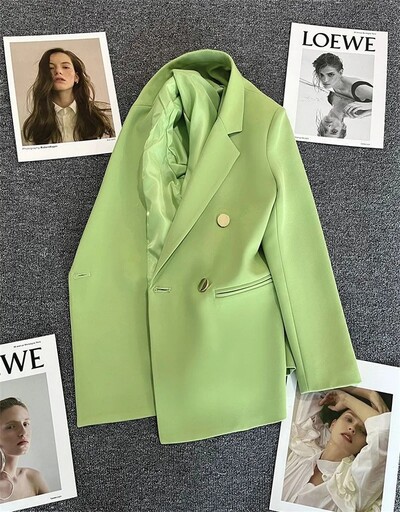 Sacouri de primăvară toamnă pentru femei, elegante, coreeană, ocazional, costum solid, jachetă pentru femei, nouă modă, haine pentru femei, haine de birou, îmbrăcăminte exterioară