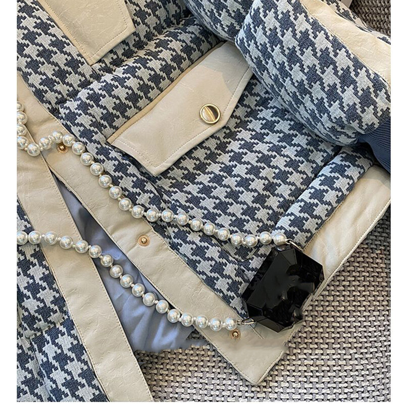 Зимна памучна подплатена пухена парка Ново удебелено по-топло яке с цип Дамско голямо свободно връхно облекло Дамско