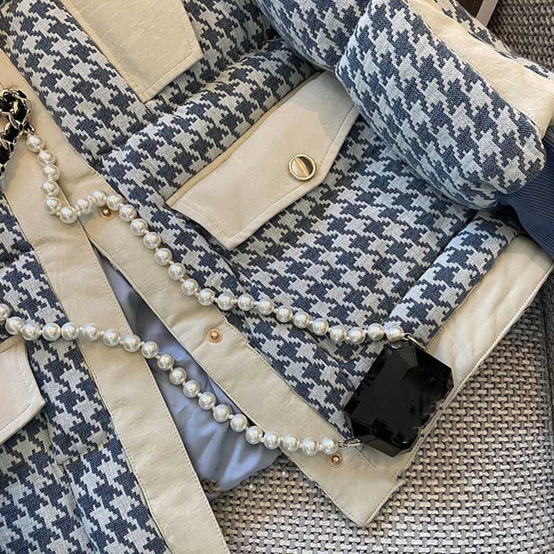 Зимна памучна подплатена пухена парка Ново удебелено по-топло яке с цип Дамско голямо свободно връхно облекло Дамско