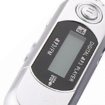 2 σε 1 Mini MP3 Player Μικρή μονάδα flash Ελαφρύ πολυγλωσσικό πρόγραμμα αναπαραγωγής μουσικής LCD με υποδοχή ήχου 3,5 mm για το σπίτι Χωρίς κάρτα SD