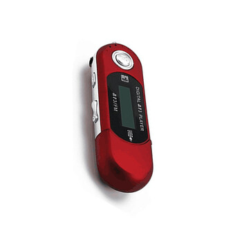 2 σε 1 Mini MP3 Player Μικρή μονάδα flash Ελαφρύ πολυγλωσσικό πρόγραμμα αναπαραγωγής μουσικής LCD με υποδοχή ήχου 3,5 mm για το σπίτι Χωρίς κάρτα SD