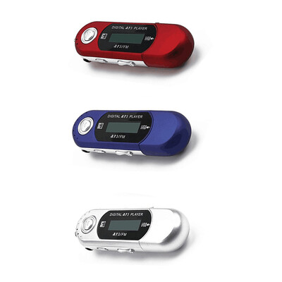 2 u 1 Mini MP3 player Mali Flash Drive Lagani višejezični LCD glazbeni player s 3,5 mm audio utičnicom za dom Bez SD kartice