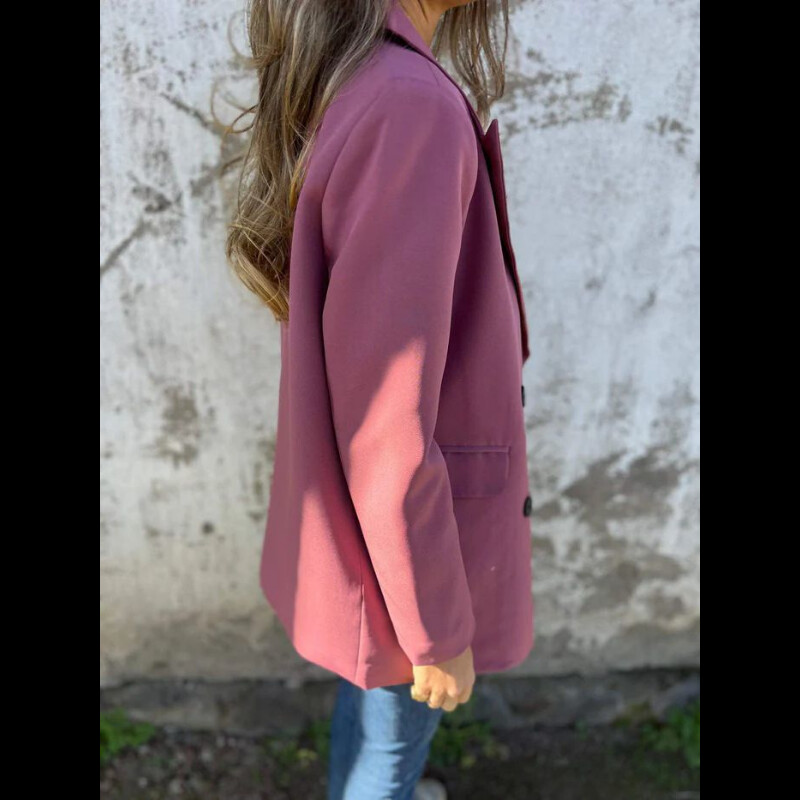 Primăvară Toamnă Buzunare de culoare uni cu nasturi Îmbrăcăminte pentru femei Cardigan cu mânecă lungă Cămașă Paltoane Casual Blazere Formale Topuri pentru navetiști