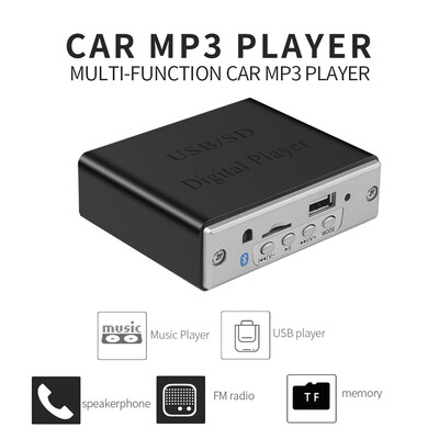 Bluetooth 5.0 autós MP3 lejátszó MP3 dekóder kártya 12V USB dekóder kártya támogatás TF kártyahely USB FM modul távirányítóval