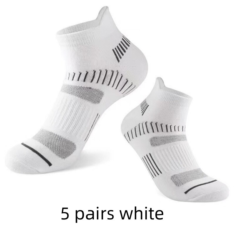5 poros pavasario vasara vyrų laisvalaikio sportinės bėgimo kojinės Apsauginės kulkšnies kojinės plonos kvėpuojantis dezodorantas Fitness trumpos kojinės vyriškos