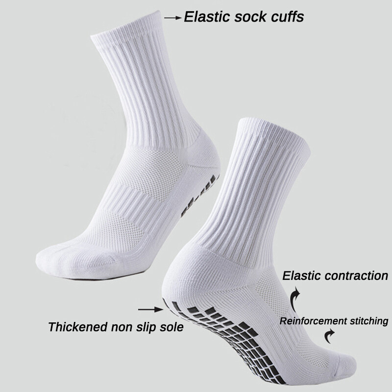 Șosete ocazionale de fotbal sport cu aderență îngroșate, respirabile, anti-alunecare, șosete de fotbal bărbați, femei, alergare în aer liber, ciclism, baschet, șosete