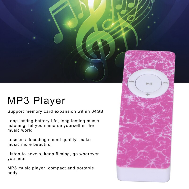 Player MP3 Sunet portabil HiFi fără pierderi Player de muzică MP3 Suport card de memorie de până la 64 GB HW