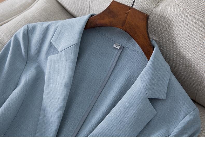 2023 Nové dámske sako Plus Size Elegantné letné sako s dlhým rukávom pre ženy Kórejská móda s výstrihom do V, tenké sako pre ženy
