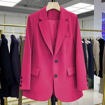 Candy Color Blazer Τάσεις γυναικείων ενδυμάτων Μακρυμάνικα σακάκια Κομψά γυναικεία μπουφάν γραφείου Πολυτελή παλτό υψηλής ποιότητας Vestido Εξωτερικά ενδύματα