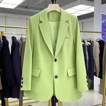 Candy Color Blazer Τάσεις γυναικείων ενδυμάτων Μακρυμάνικα σακάκια Κομψά γυναικεία μπουφάν γραφείου Πολυτελή παλτό υψηλής ποιότητας Vestido Εξωτερικά ενδύματα