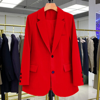 Candy Color Blazer Τάσεις γυναικείων ενδυμάτων Μακρυμάνικα σακάκια Κομψά γυναικεία μπουφάν γραφείου Πολυτελή παλτό υψηλής ποιότητας Vestido Εξωτερικά ενδύματα