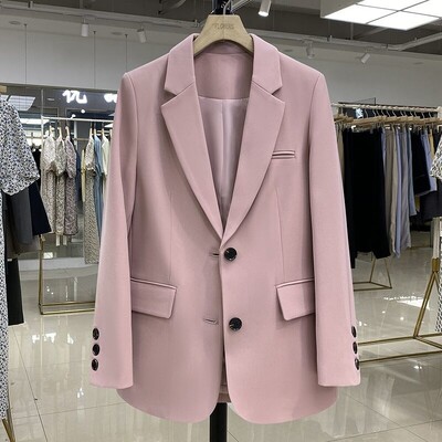 Candy Color Blazer Τάσεις γυναικείων ενδυμάτων Μακρυμάνικα σακάκια Κομψά γυναικεία μπουφάν γραφείου Πολυτελή παλτό υψηλής ποιότητας Vestido Εξωτερικά ενδύματα