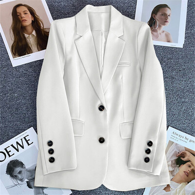 Γυναικεία μόδα Small Blazer Jackets Γυναικεία φαρδιά ίσια σωληνάρια ιδιοσυγκρασία Slim κοστούμι Παλτό Γυναικεία μπλουζάκια Κορεάτικα ρούχα