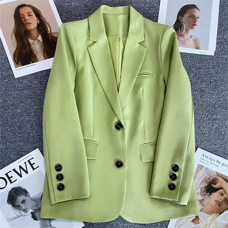 Γυναικεία μόδα Small Blazer Jackets Γυναικεία φαρδιά ίσια σωληνάρια ιδιοσυγκρασία Slim κοστούμι Παλτό Γυναικεία μπλουζάκια Κορεάτικα ρούχα