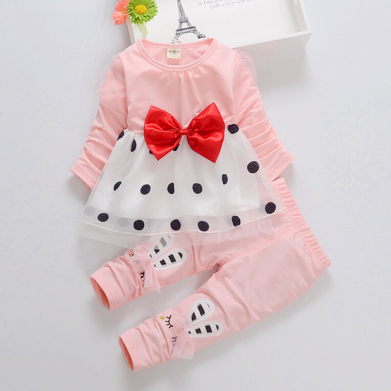 Modni set ljetne odjeće za malu djecu, komplet sportske odjeće, komplet trenirke, mašna, 2 komada ljetne odjeće za djevojčice