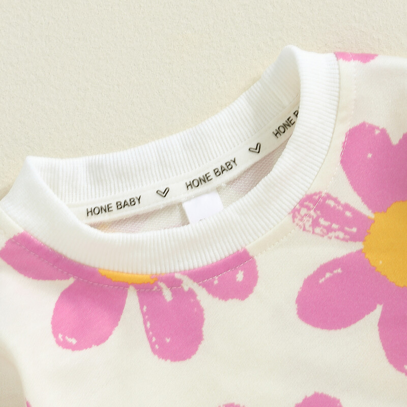 Dječje Trenirke za djevojčice Modna majica dugih rukava i hlače s elastičnim strukom 2 komada odjeće za malu djecu 0-4 godine