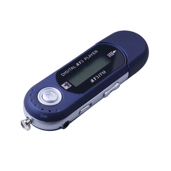 Φορητό USB MP3 Music Player LCD Ψηφιακή οθόνη Υποστήριξη Flash 4GB 8GB Ραδιόφωνο FM με Μικρόφωνο Mini Mp3 Player