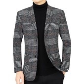 Pánske kockované saká, bundy, nové jarné a jesenné ležérne obleky, bundy, kabáty, pánske biznisové oblečenie, formálne oblečenie, pánske slim fit saká, veľkosť 4XL