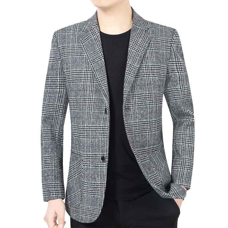 Pánske kockované saká, bundy, nové jarné a jesenné ležérne obleky, bundy, kabáty, pánske biznisové oblečenie, formálne oblečenie, pánske slim fit saká, veľkosť 4XL