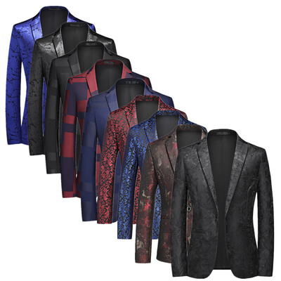 2024 New Men Business Social Suit Jacket Καλοκαιρινό Ανδρικό μονόστομο λεπτό φόρεμα Ανδρικό παλτό ζακάρ blazers