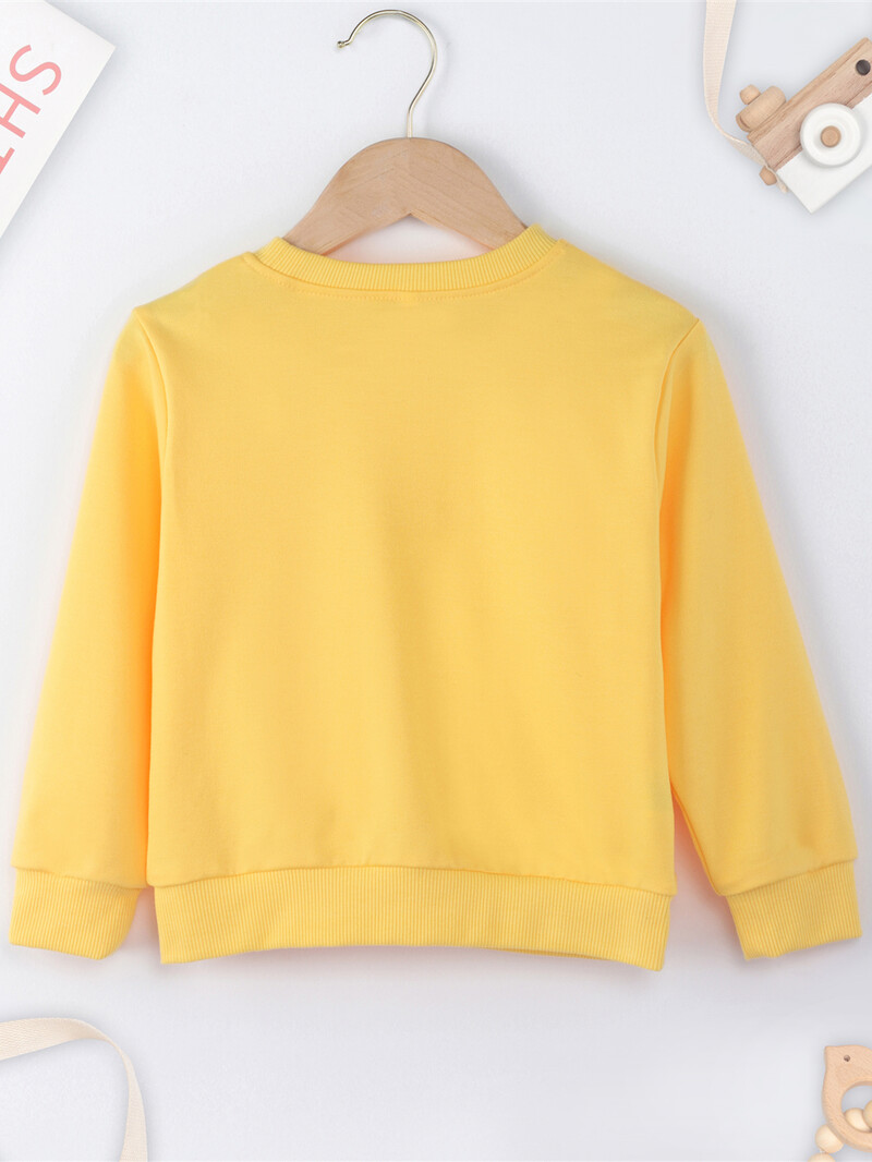 Dječji pulover duginih boja "Be Kind" s okruglim izrezom i spuštenim ramenima, gornji dio zimske/jesenske odjeće za tinejdžere, ideja za dar