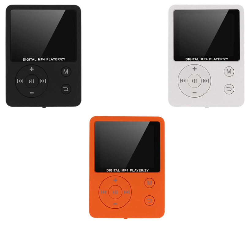 1 8 LCD képernyő MP3 MP4 lejátszó támogatás Akár 32 GB TF memóriakártya hi-fi fm rádió mini USB zenelejátszó walkman fotónézegető e-könyv