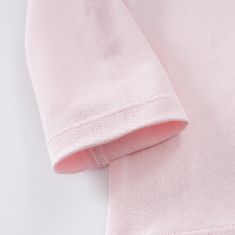 Kūdikis, pavasaris, ruduo, laisvalaikio mada Vaiko berniuko mergaitės apranga Rožiniai marškinėliai ilgomis rankovėmis, Naujo stiliaus vaikai, lauke, madinga, miela, miela