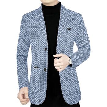 Νέα Ανδρικά καρό Κοστούμια Παλτό Ανδρικά Business Casual Blazer Μπουφάν Υψηλής Ποιότητας Ανδρικά Ανοιξιάτικα Slim Μπλέιζερ Μπουφάν Μπουφάν Παλτό Μέγεθος 4XL