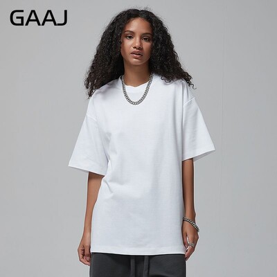 100 % medvilniniai moteriški marškinėliai, trumpomis rankovėmis paprastos viršūnės, solidūs, dideli hip-hop marškinėliai, kokybiški drabužiai, sveria 8,8 uncijos 250 gsm