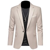 Pánske saká, bunda, kabát, ležérne oblečenie, butik, biznis, jednofarebný strih, slim fit, 2023