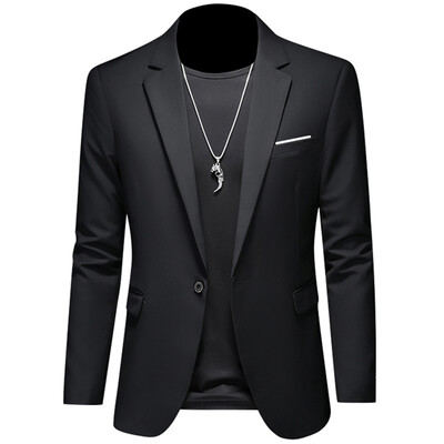 Pánske saká, bunda, kabát, ležérne oblečenie, butik, biznis, jednofarebný strih, slim fit, 2023