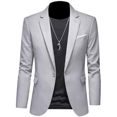 Pánske saká, bunda, kabát, ležérne oblečenie, butik, biznis, jednofarebný strih, slim fit, 2023