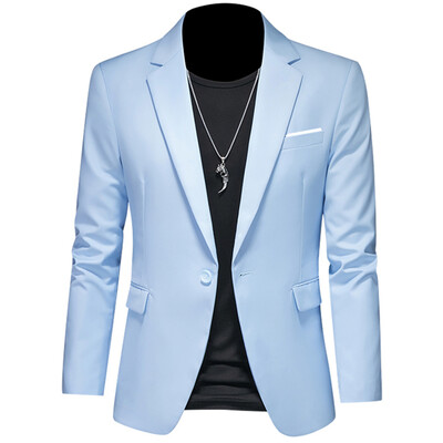 Pánske saká, bunda, kabát, ležérne oblečenie, butik, biznis, jednofarebný strih, slim fit, 2023