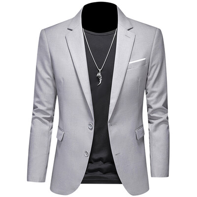 Pánske saká, bunda, kabát, ležérne oblečenie, butik, biznis, jednofarebný strih, slim fit, 2023